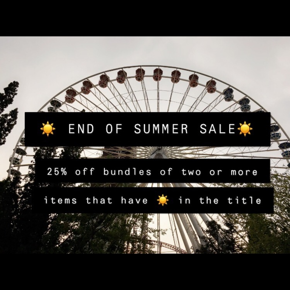 ☀️END OF SUMMER SALE☀️